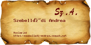 Szebellédi Andrea névjegykártya